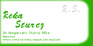 reka sturcz business card
